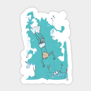 Diver boy Sticker